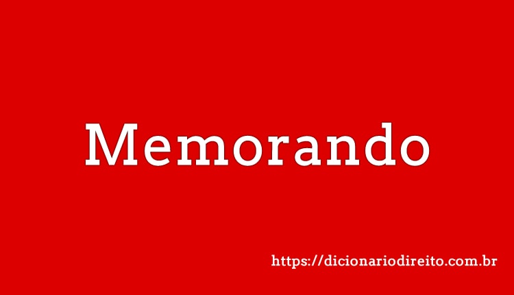 Memorando - Dicionário Direito
