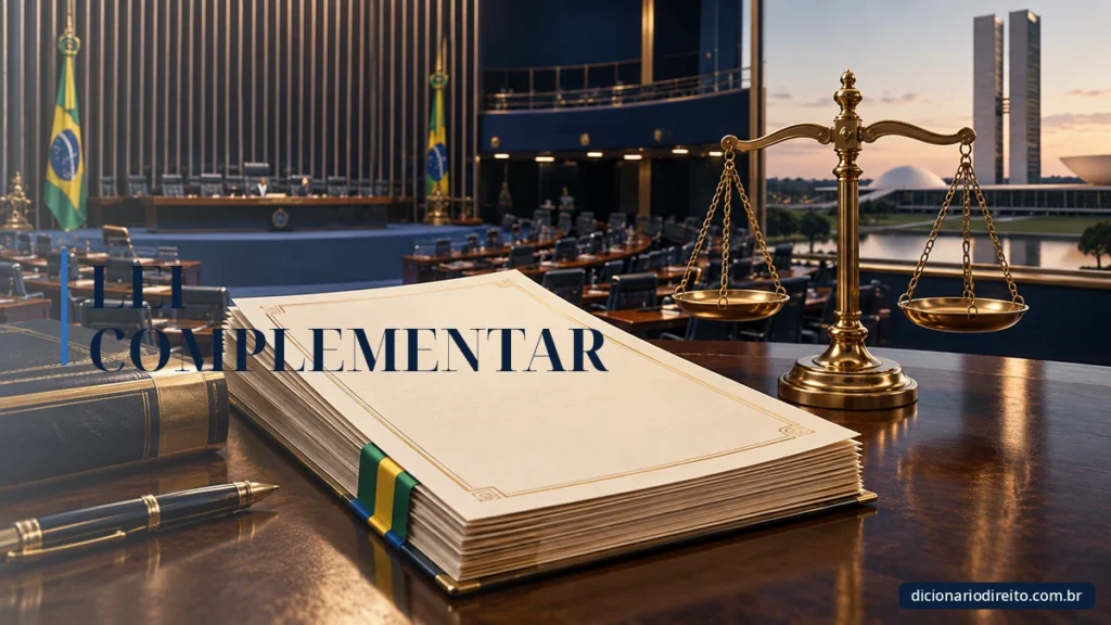 Ilustração editorial sobre Lei Complementar — Dicionário Direito
