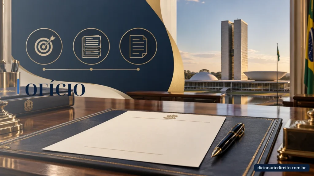 Ilustração editorial sobre Ofício — Dicionário Direito