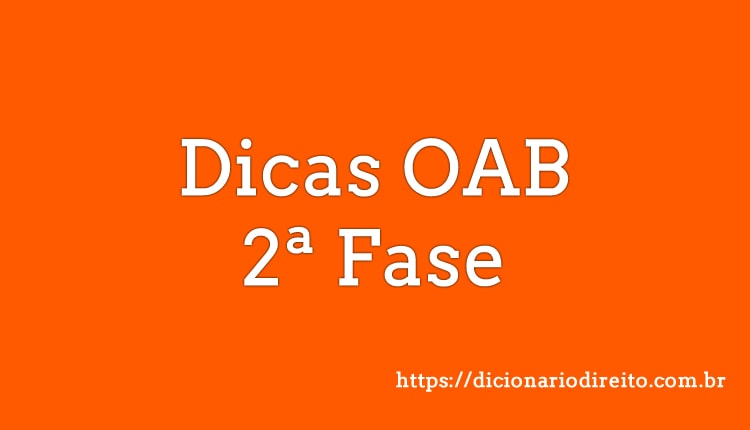 Dicas OAB Segunda Fase - Dicionário Direito