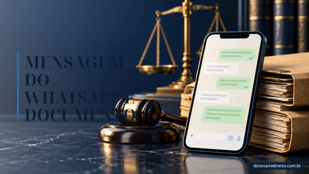 Ilustração editorial sobre Mensagem Do Whatsapp É Documento — Dicionário Direito