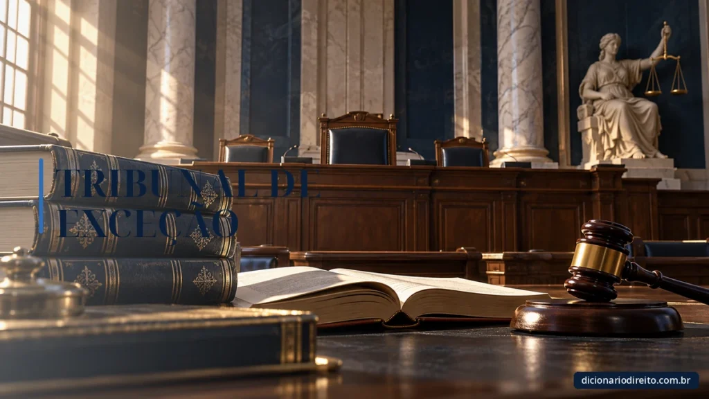 Ilustração editorial sobre Tribunal De Exceção — Dicionário Direito