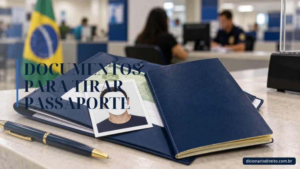 Ilustração editorial sobre Documentos Para Tirar Passaporte — Dicionário Direito