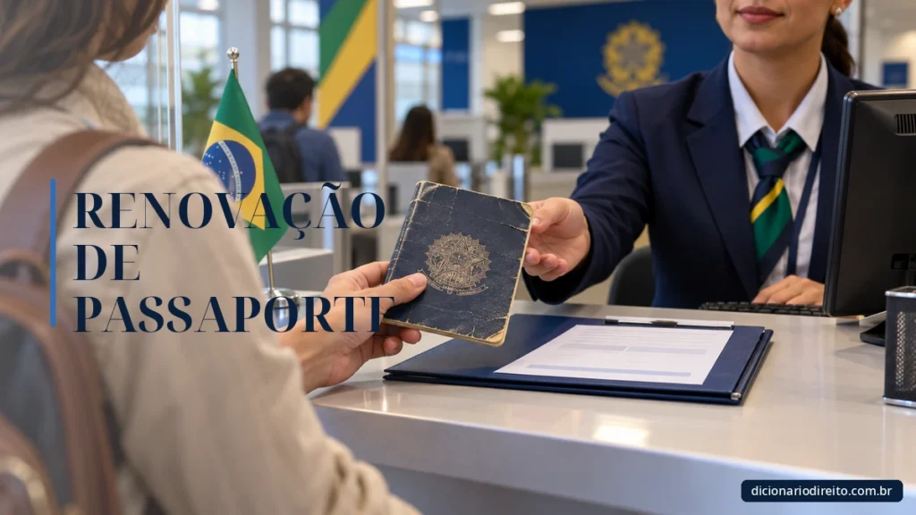 Ilustração editorial sobre Renovação De Passaporte — Dicionário Direito