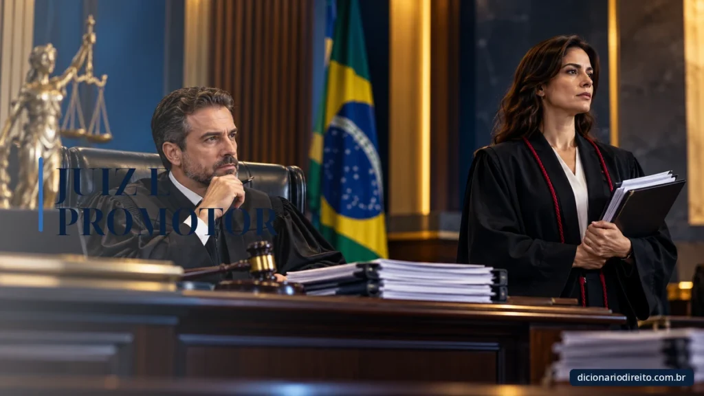 Ilustração editorial sobre Juiz E Promotor — Dicionário Direito