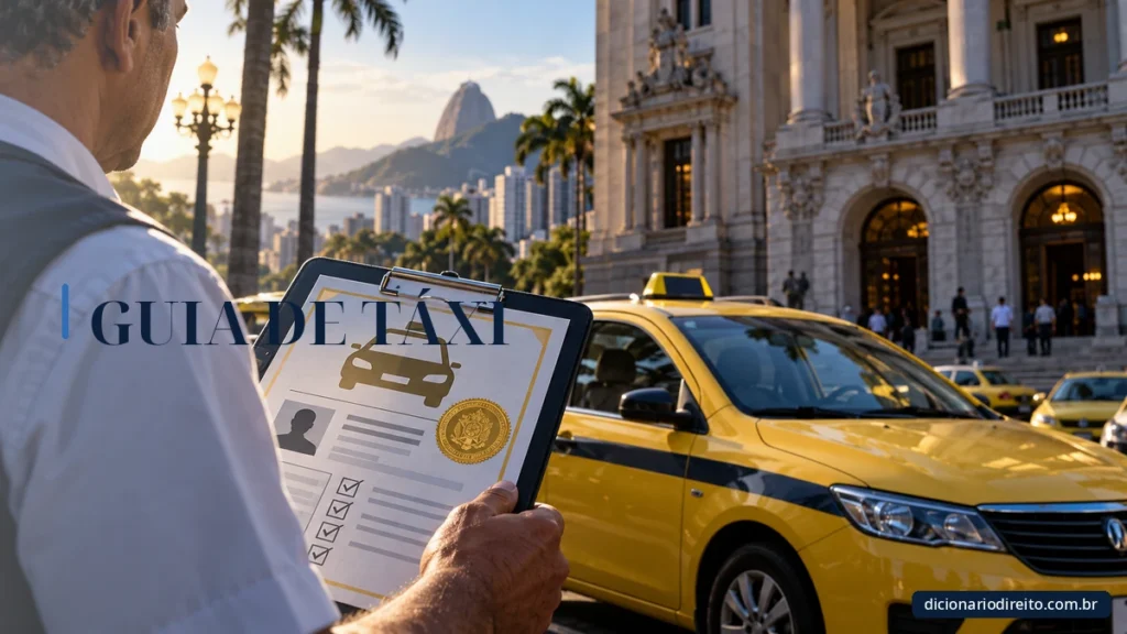 Ilustração editorial sobre Guia De Táxi — Dicionário Direito