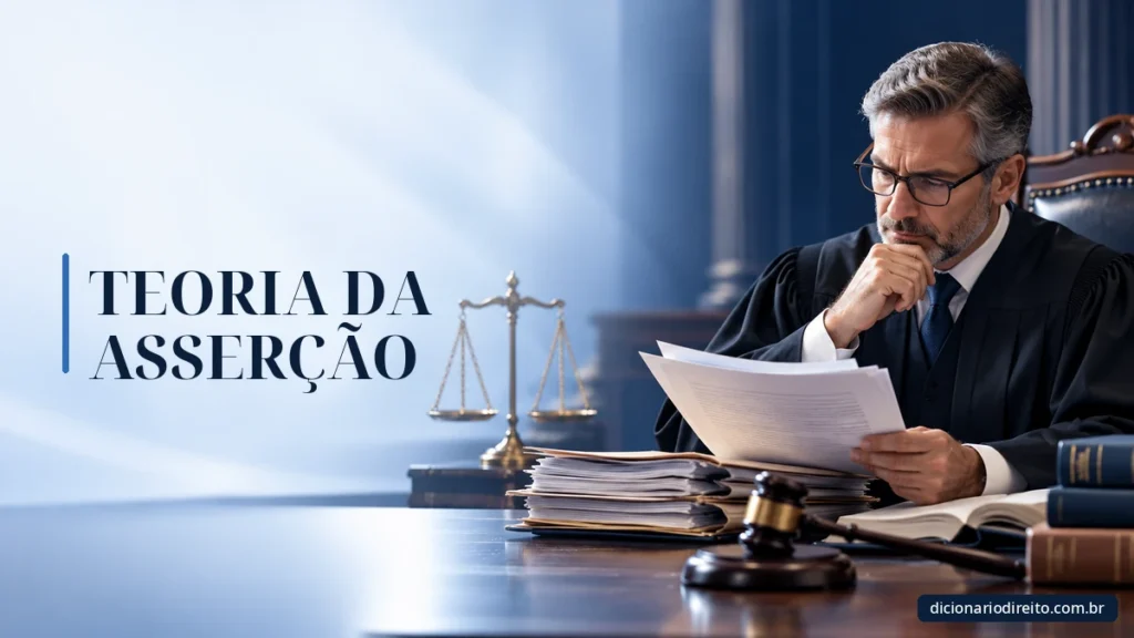 Ilustração editorial sobre Teoria Da Asserção — Dicionário Direito