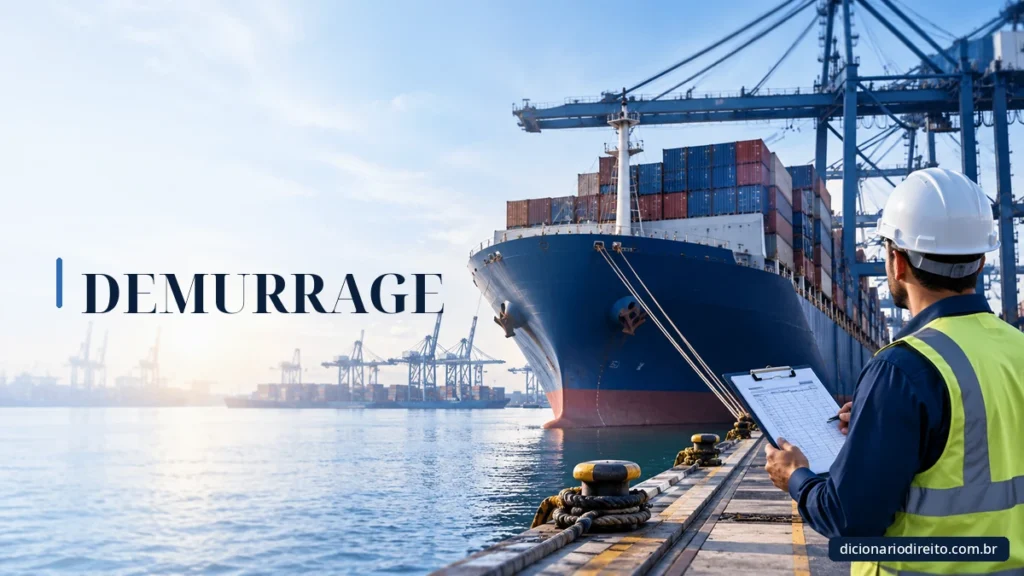 Ilustração editorial sobre Demurrage — Dicionário Direito