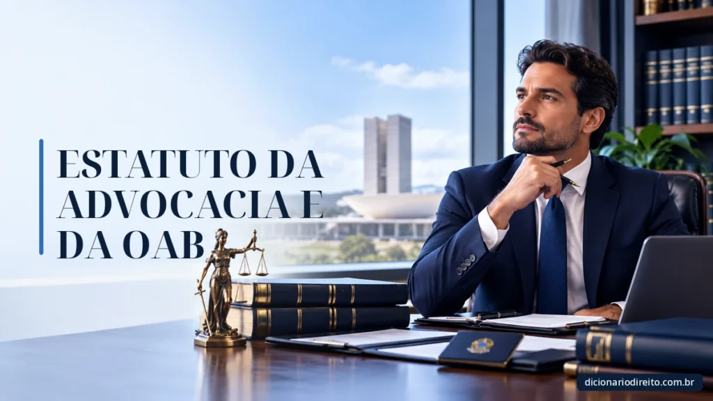 Ilustração editorial sobre Estatuto Da Advocacia E Da Oab — Dicionário Direito
