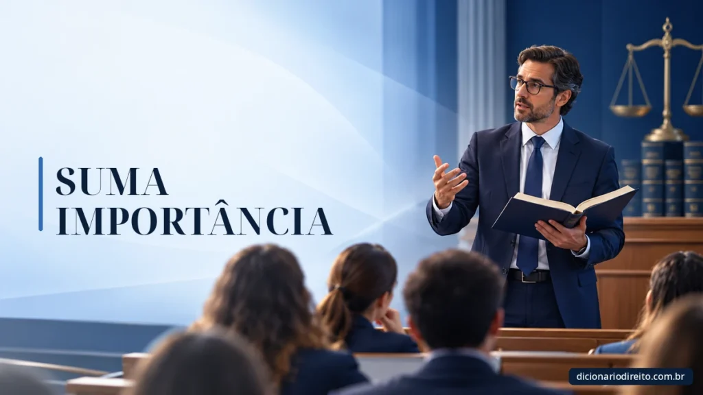 Ilustração editorial sobre Suma Importância — Dicionário Direito