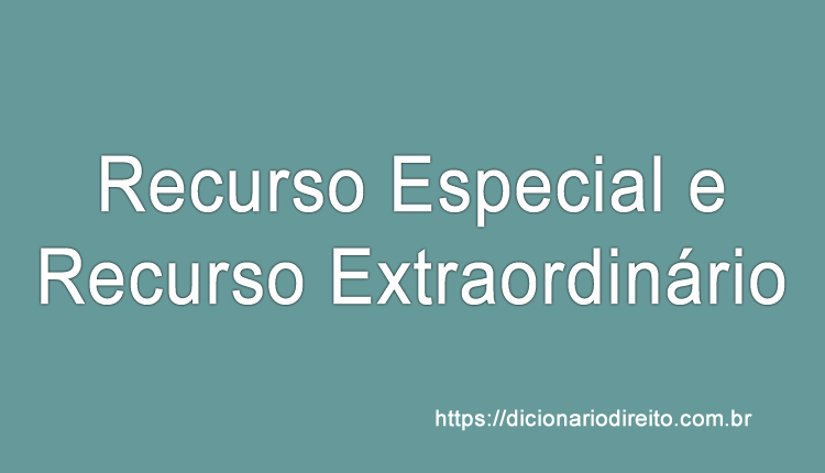 Recurso Especial e Recurso Extraordinário - Dicionário direito