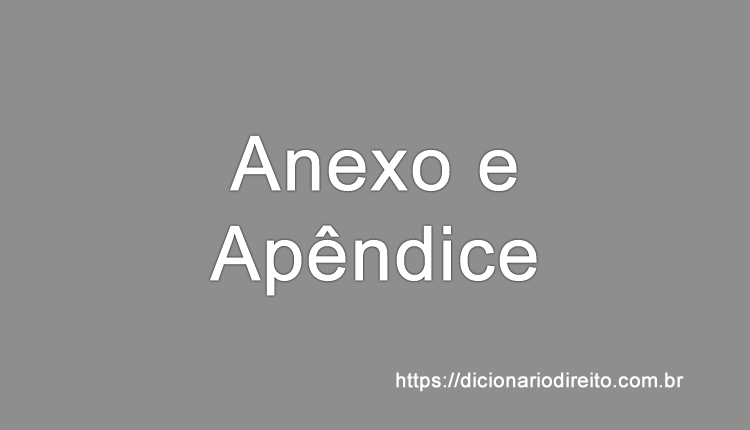 Anexo e Apêndice - Dicionário Direito