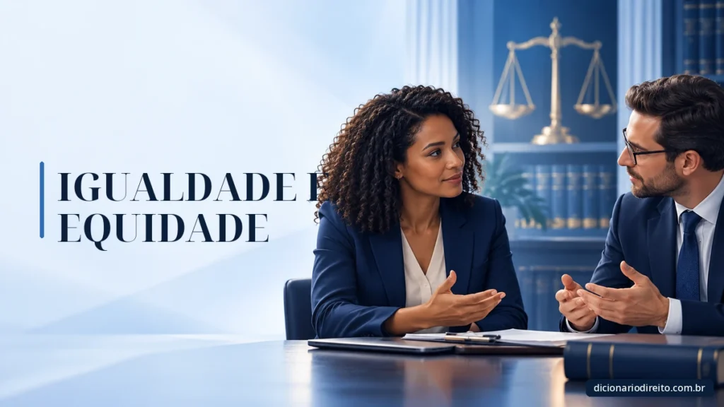 Ilustração editorial sobre Igualdade E Equidade — Dicionário Direito