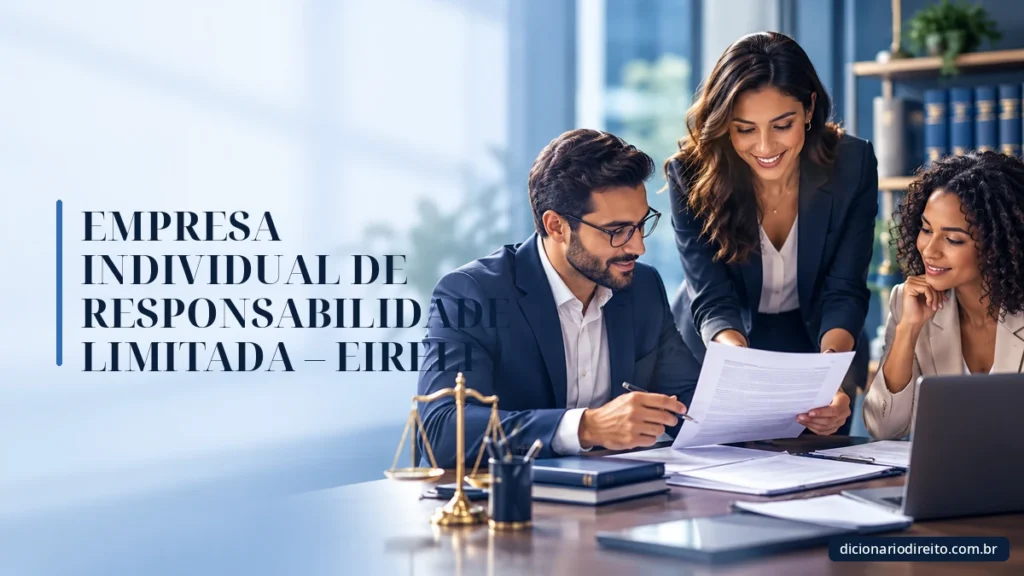 Ilustração editorial sobre Empresa Individual De Responsabilidade Limitada – Eireli — Dicionário Direito