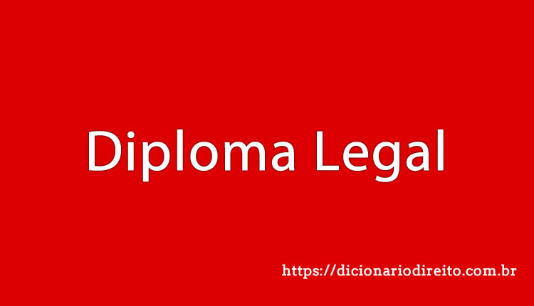 Diploma Legal - Dicionário Direito