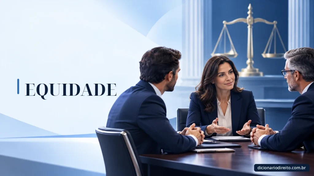 Ilustração editorial sobre Equidade — Dicionário Direito