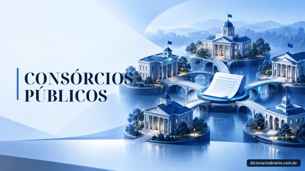 Ilustração editorial sobre Consórcios Públicos — Dicionário Direito
