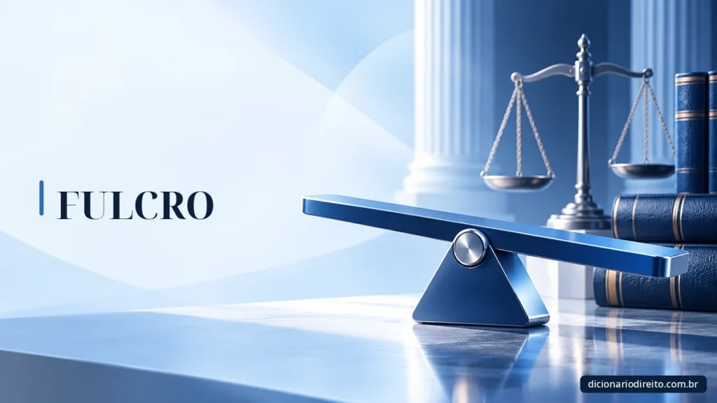 Ilustração editorial sobre Fulcro — Dicionário Direito