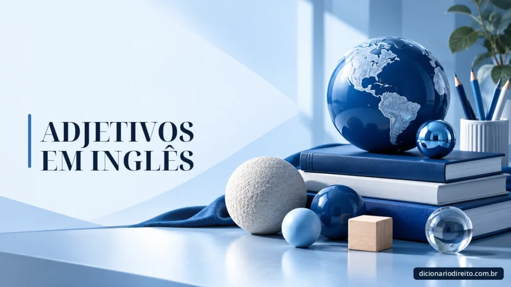 Ilustração editorial sobre Adjetivos Em Inglês — Dicionário Direito
