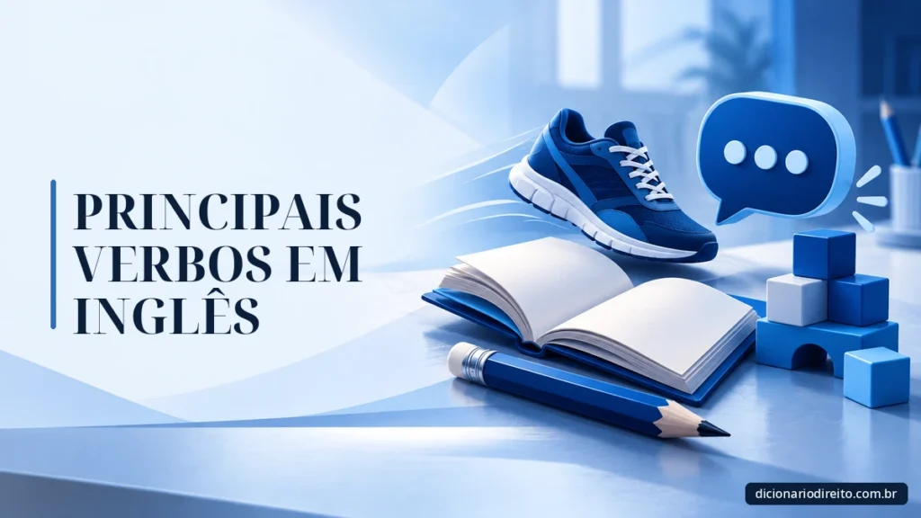 Ilustração editorial sobre Principais Verbos Em Inglês — Dicionário Direito
