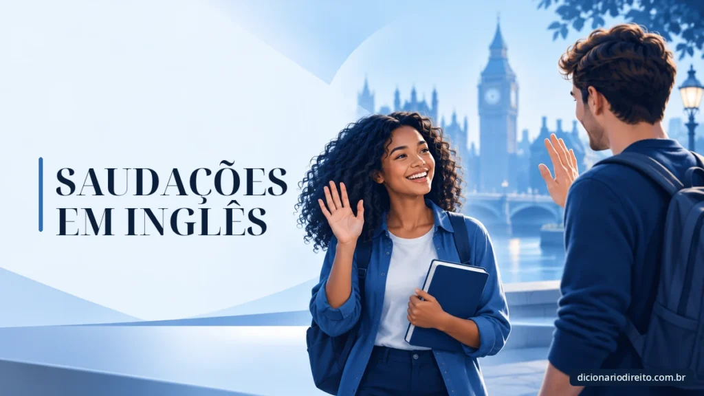 Ilustração editorial sobre Saudações Em Inglês — Dicionário Direito