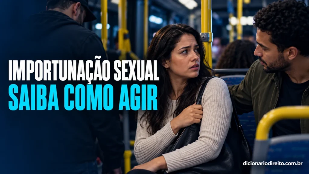 Mulher em transporte público recebe apoio após situação de importunação sexual