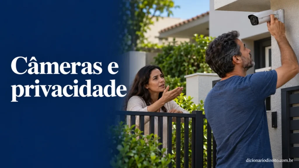 Câmeras de segurança na vizinhança: quais limites existem para filmar?