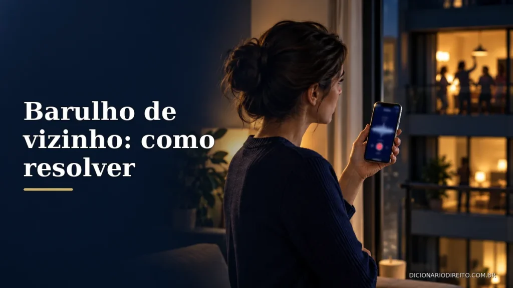 Barulho de vizinho: como registrar e buscar uma solução? — imagem editorial ilustrativa relacionada ao tema.
