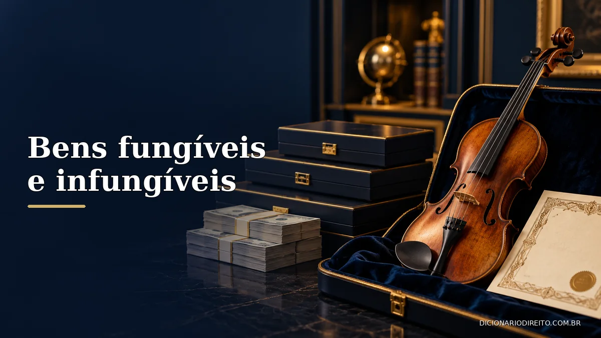 Bens fungíveis e infungíveis: diferenças e exemplos — imagem editorial ilustrativa relacionada ao tema.