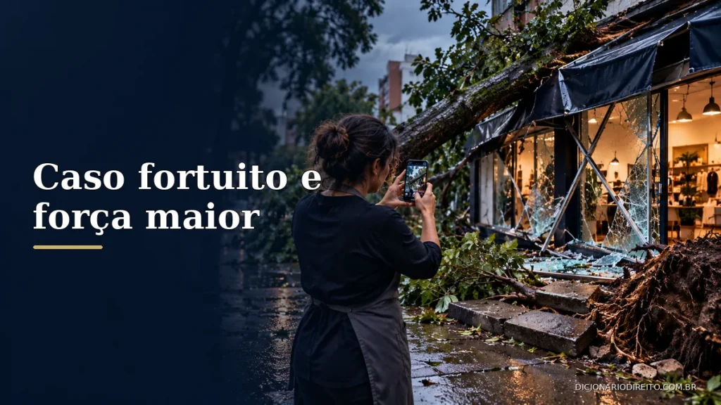 Caso fortuito e força maior: quando podem afastar a responsabilidade? — imagem editorial ilustrativa relacionada ao tema.