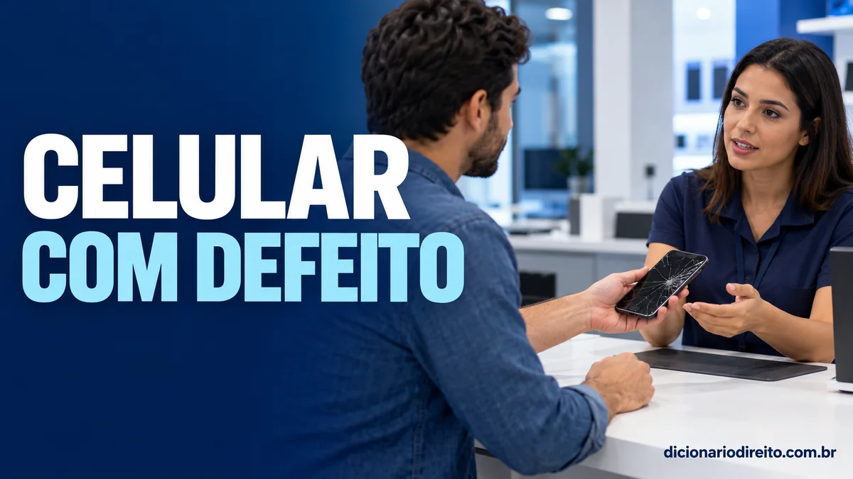 Consumidor entrega celular com tela quebrada a uma atendente de assistência técnica.