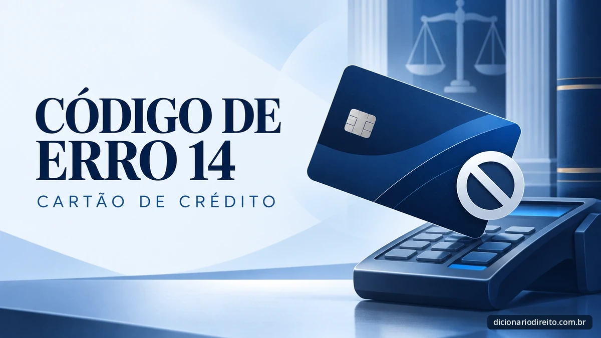 Código de Erro 14 no cartão de crédito: cartão recusado e terminal de pagamento