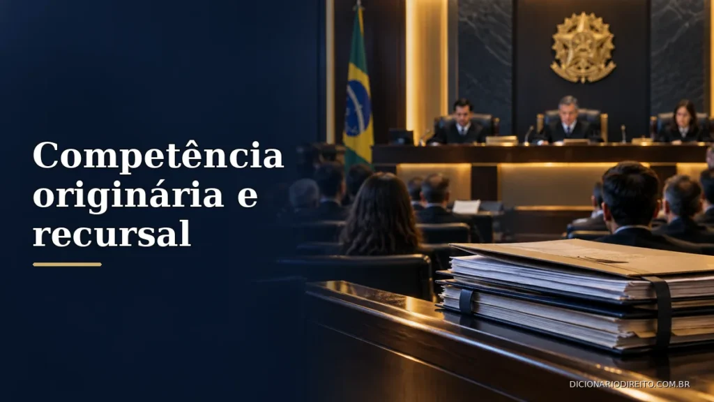 Competência originária e recursal: qual tribunal julga o caso? — imagem editorial ilustrativa relacionada ao tema.