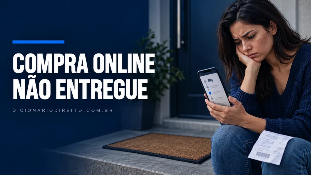Consumidora consulta pedido online não entregue em casa