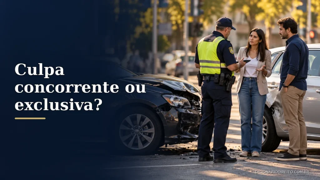Culpa concorrente e culpa exclusiva da vítima: efeitos na indenização — imagem editorial ilustrativa relacionada ao tema.