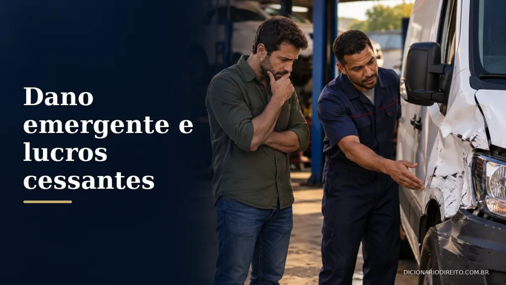 Dano emergente e lucros cessantes: qual a diferença na indenização? — imagem editorial ilustrativa relacionada ao tema.