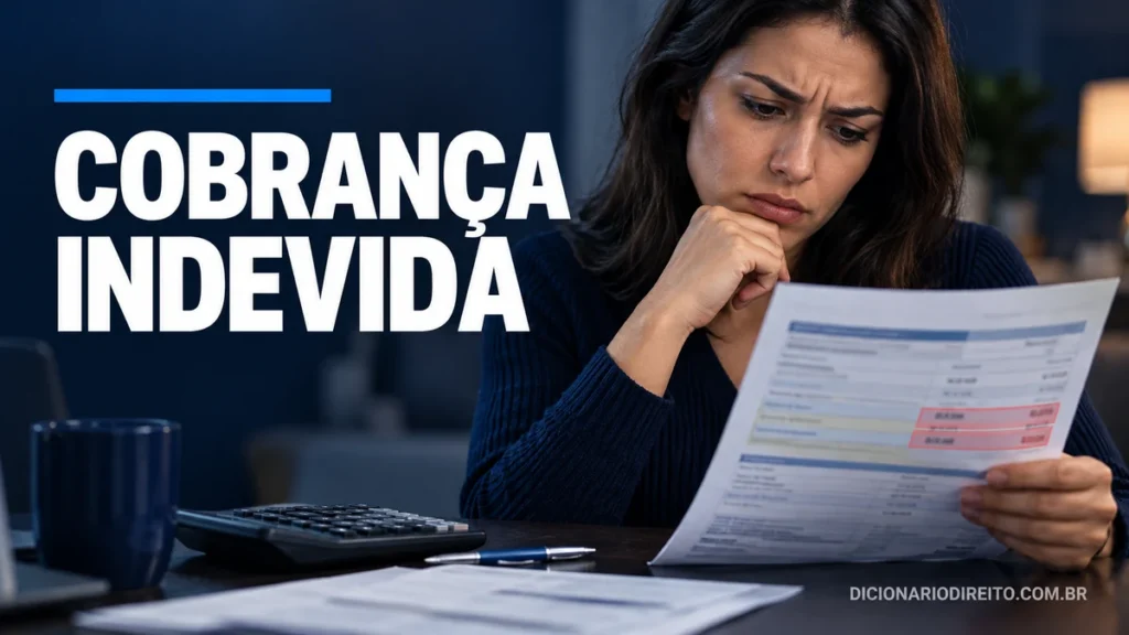 Consumidora confere cobrança duplicada em fatura