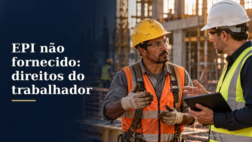 EPI não fornecido pela empresa: o que o trabalhador pode fazer? — imagem editorial ilustrativa relacionada ao tema.