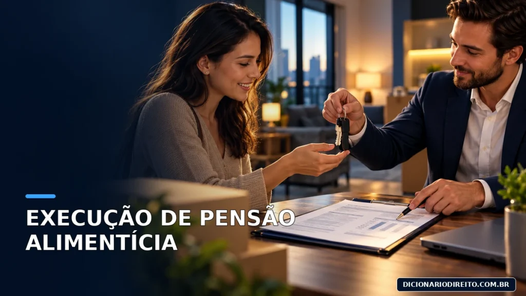 Documentos de execução de alimentos e calendário de parcelas atrasadas em mesa jurídica