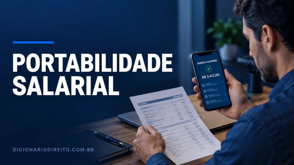 Trabalhador verifica transferência de salário entre contas bancárias