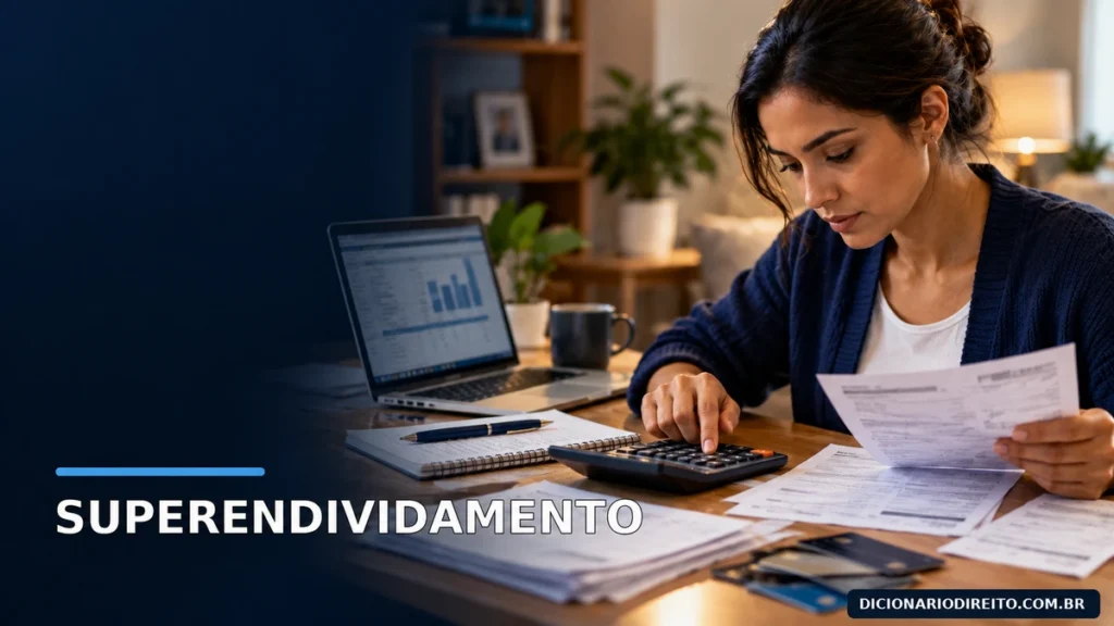 Consumidora organiza contas, cartões e planilha de orçamento para negociar dívidas